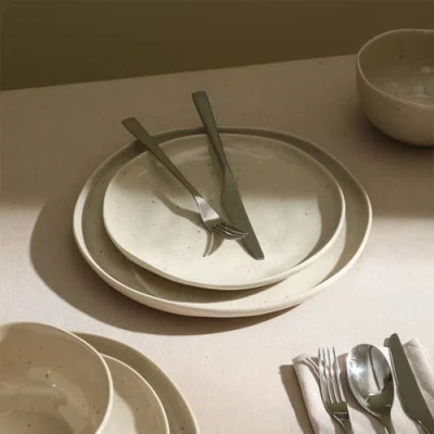 Stone Lain Mirella Stoneware 24-piece Dinnerware Set In White