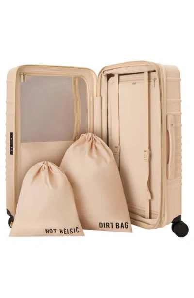 Beis Béis The Medium Check-in Roller Suitcase In Neutral
