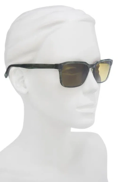 Eyebobs Seymour Glass 52mm Polarized Rectangular Sunglasses In Green