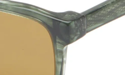 Eyebobs Seymour Glass 52mm Polarized Rectangular Sunglasses In Green
