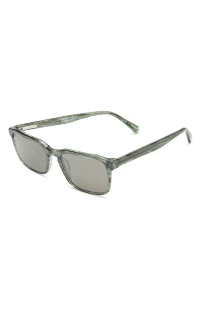 Eyebobs Seymour Glass 52mm Polarized Rectangular Sunglasses In Green