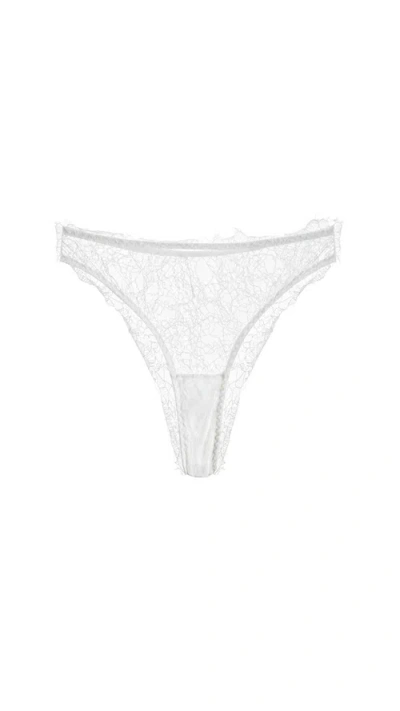 Mers Silk Lacy Panties In White