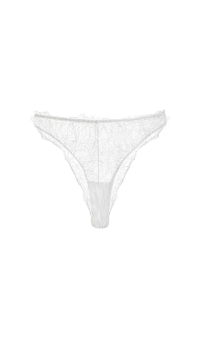 Mers Silk Lacy Panties In White