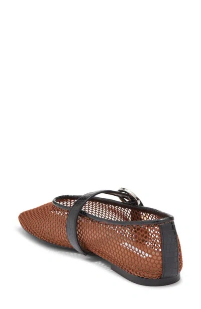 Steve Madden Lucia Mary Jane Flat In Brown