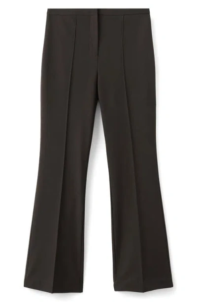 Mango Flare Pants In Black
