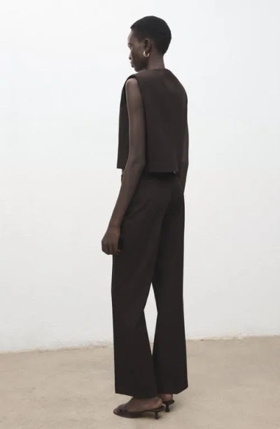 Mango Flare Pants In Black