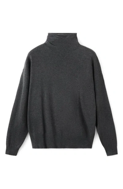 Mango Draped Turtleneck Sweater In Multi
