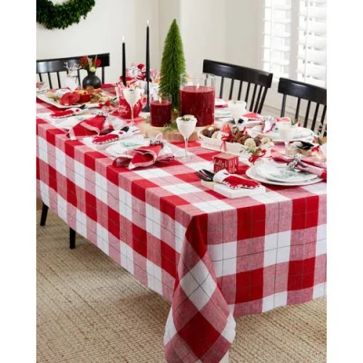Solino Home Linen Tablecloth In Red