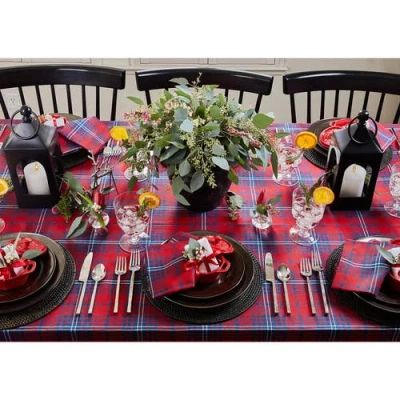Solino Home Linen Tablecloth In Red
