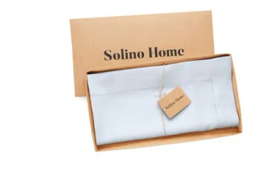 Solino Home Linen Table Throw In Blue