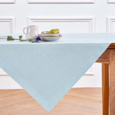 Solino Home Linen Table Throw In Blue