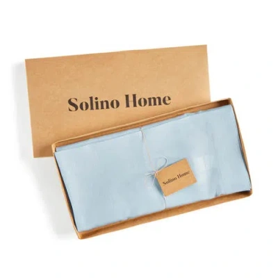 Solino Home Linen Table Throw In Blue