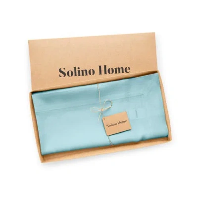 Solino Home Linen Table Throw In Blue