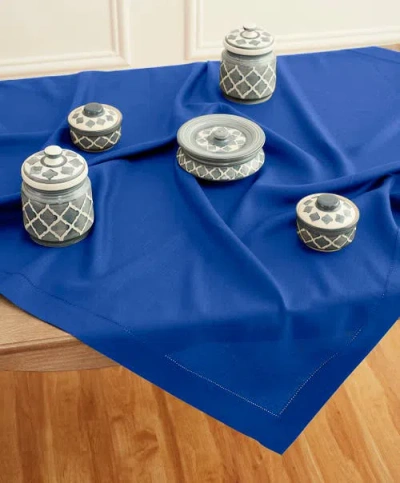 Solino Home Linen Table Throw In Blue