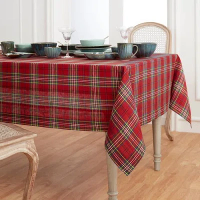 Solino Home Linen Tablecloth In Red