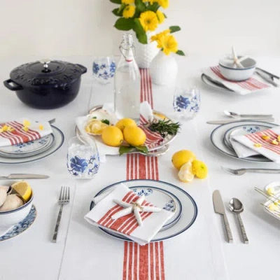 Solino Home Linen Table Runner In Multi