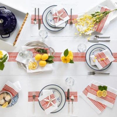 Solino Home Linen Table Runner In Multi