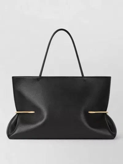 Givenchy Pinch Squeezed Horizontal Tote Bag In Nappa Leather In Black