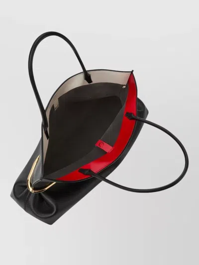 Givenchy Pinch Squeezed Horizontal Tote Bag In Nappa Leather In Black