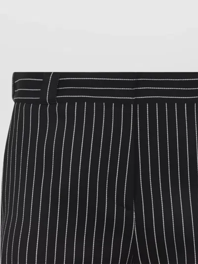 Tom Ford Women Navy Blue Wool Striped Trousers, 28 Luxury Pants For Women Darveys In Black
