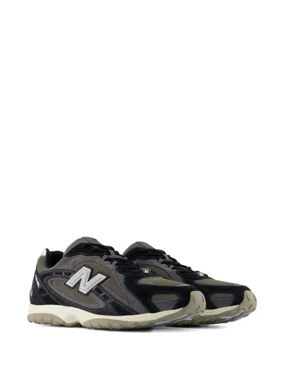 New Balance Womens Black Magnet 204l Suede And Mesh Trainers In Multi