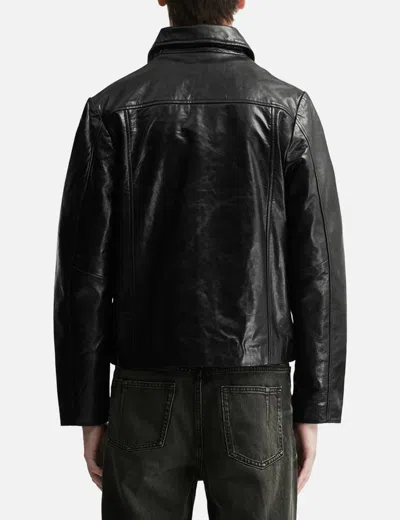 Won Hundred Dutton Leather Jacket In Black