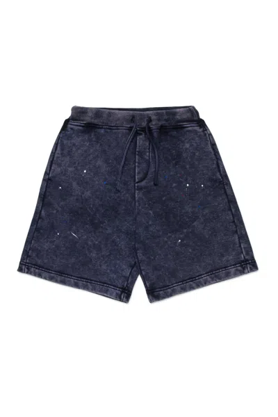 Dsquared2 Logo-detail Drawstring Shorts In Blue
