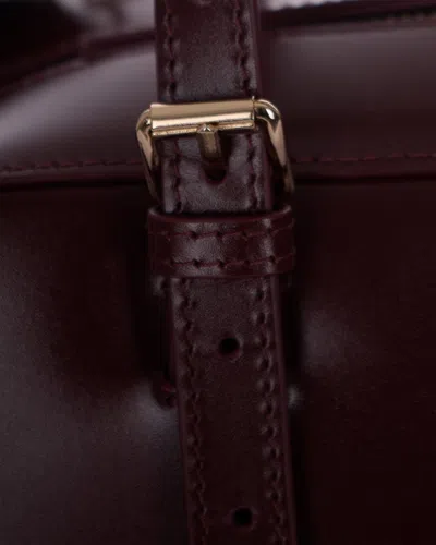A.p.c. A. P.c. Mini Cowhide Bag For Women In Burgundy