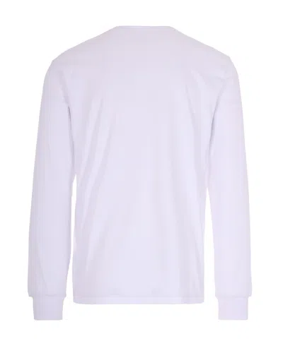 Diesel Long-sleeve T-shirt With D Patch In Gray