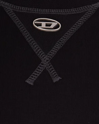 Diesel T-shirt Madjust Ls Tr Nera In Blue