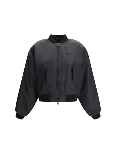 Balenciaga Women Bomber Jacket In Black