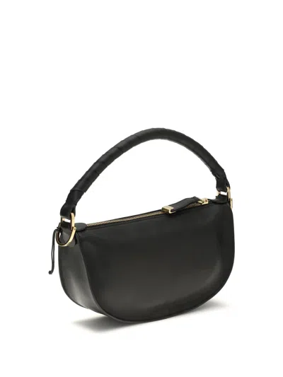 Chloé Mini Marcie Shoulder Bag In Soft Leather In Black