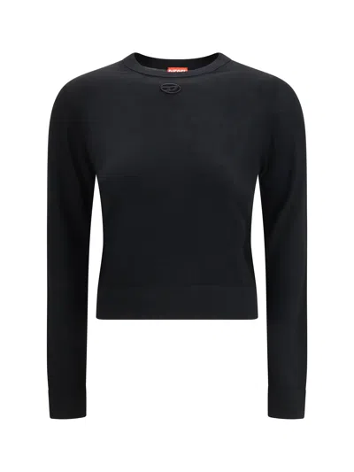 Diesel Women M-alinesa Pullover In Black