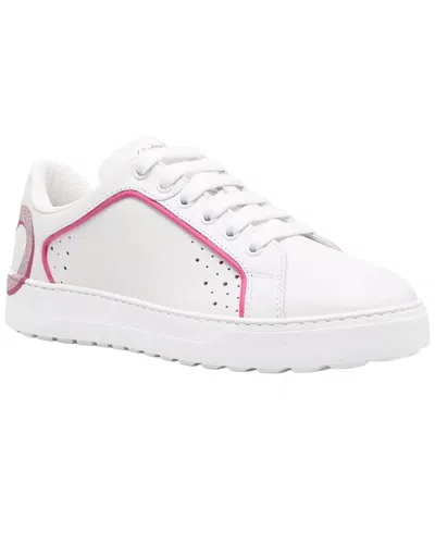 Ferragamo Manhattan Gancini-print Sneakers In Multi