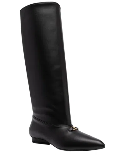 Ferragamo Gancini Leather Knee-high Boot In Multi