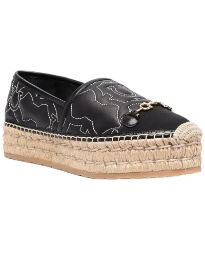 Ferragamo Gancini Logo-embroidered Espadrilles In Black