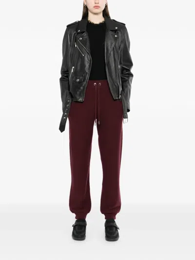 Versace Drawstring Trousers In Red