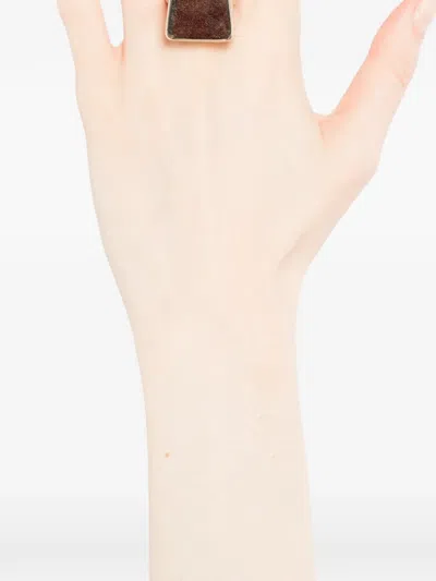 Tom Ford Geometric Shape Ring In Gold