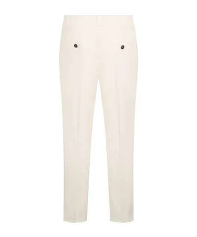 Peserico Slim-fit Trousers In White