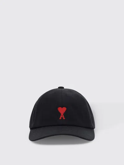 Ami Alexandre Mattiussi Ami Paris Cap Red Adc Embroidery Accessories In Blue