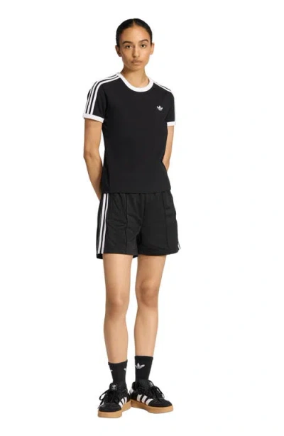 Adidas Originals Firebird Recycled Polyester Shorts In Black
