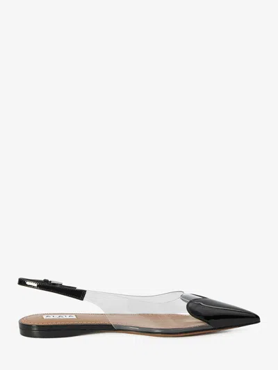 Alaïa Coeur Heart Clear Slingback Ballerina Flats In Multi