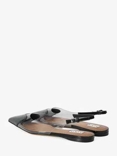 Alaïa Coeur Heart Clear Slingback Ballerina Flats In Multi