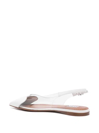 Alaïa Coeur Heart Clear Slingback Ballerina Flats In Multi