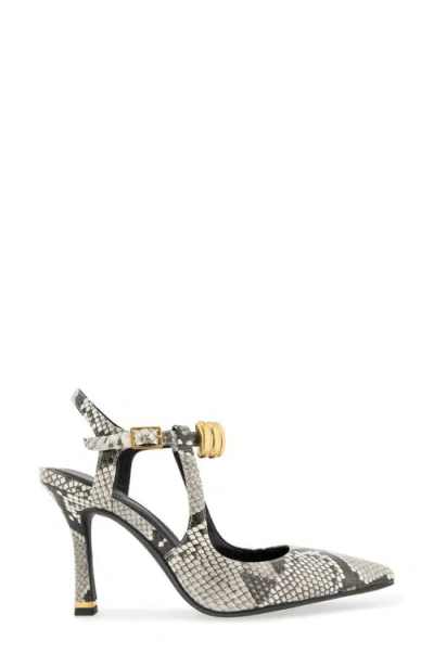 Kenneth Cole Romi Ankle Strap Pointed Toe Pump In Multi