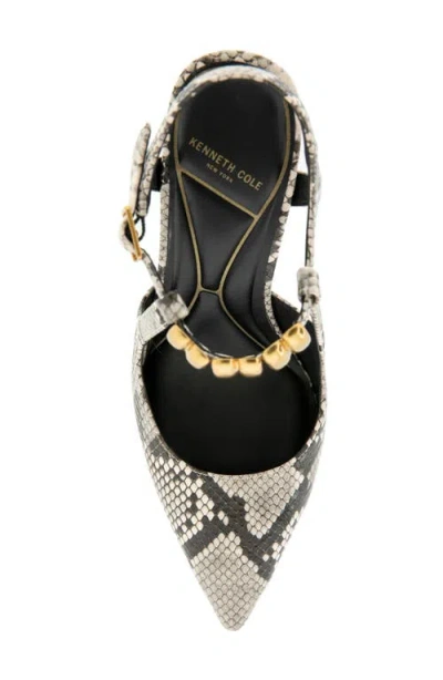 Kenneth Cole Romi Ankle Strap Pointed Toe Pump In Multi