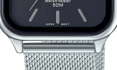 Casio Moon Phase Watch In Blue