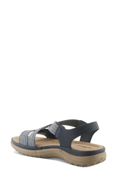Flexus By Spring Step Crossbeam Sandal In Blue