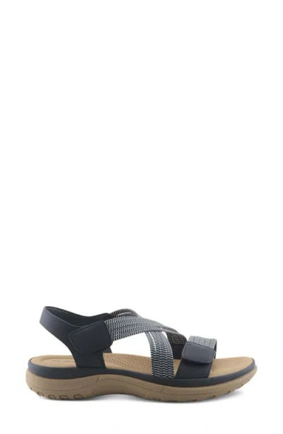 Flexus By Spring Step Crossbeam Sandal In Blue