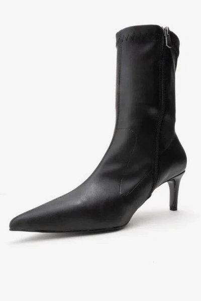 Prologue Shoes Rossano Stiletto Heel Boot In Black